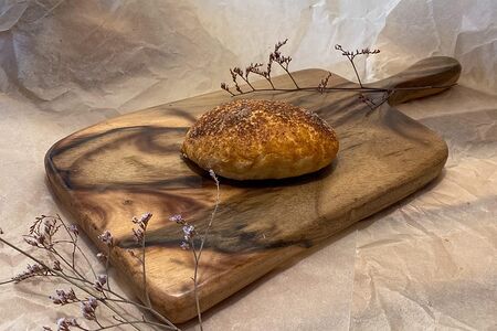 Пирожок бездрожжевой с яблоком и корицей