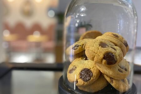 Песочное печенье с шоколадом