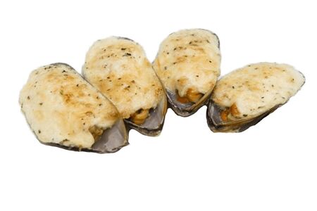 Мидии киви под соусом Цезарь