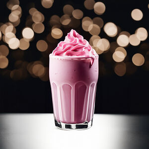 Клубничный молочный коктейль