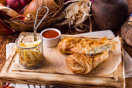 Кебаб с курицей и сыром