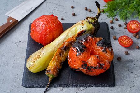 Овощное ассорти на углях