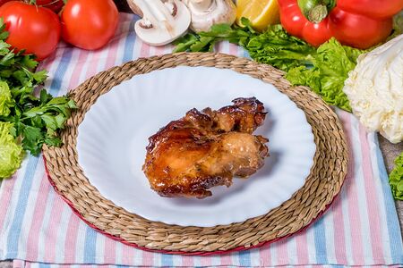 Курица в медово-имбирном соусе