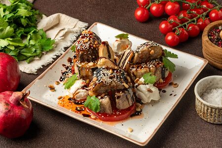 Салат Хрустящие баклажаны