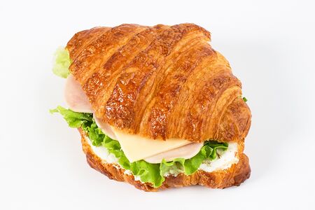 Круассан с сыром и ветчиной