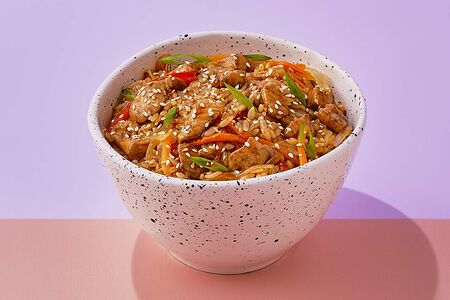 Рис с курицей терияки