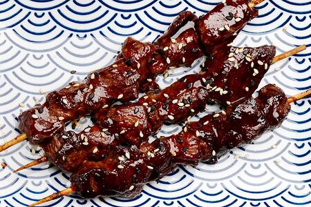 Шашлычки кусияки из телятины