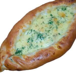 Пиде с брынзой и помидорами