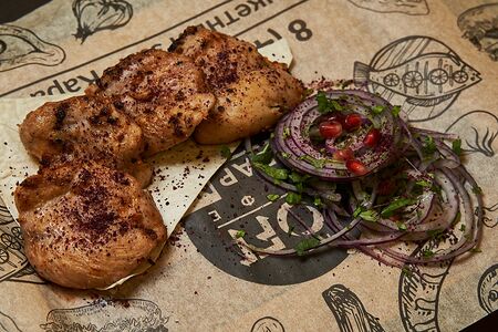 Шашлык из курицы на углях