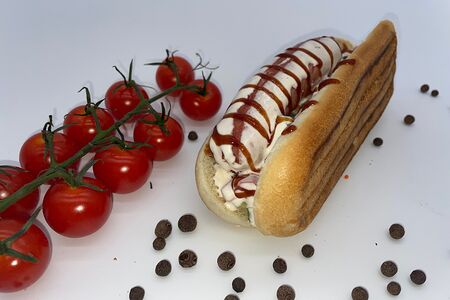 Хот-дог с сосиской