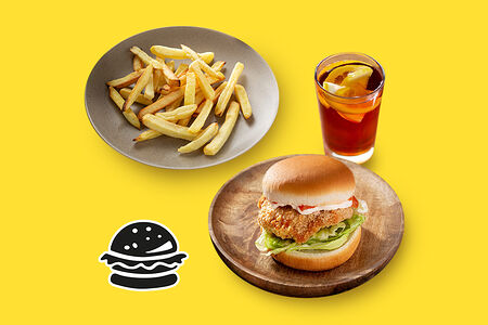 Комбо обед с Чикенбургером