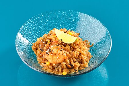 Жареный рис с морепродуктами