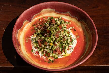 Израильский салат с тахиной