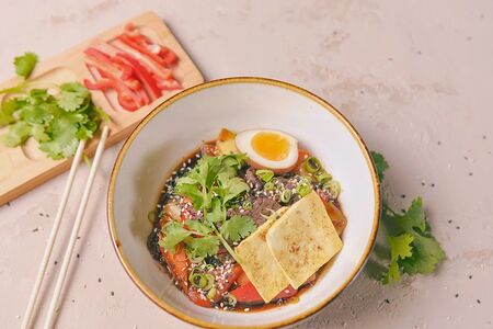 Токпокки с пулькоги из говядины