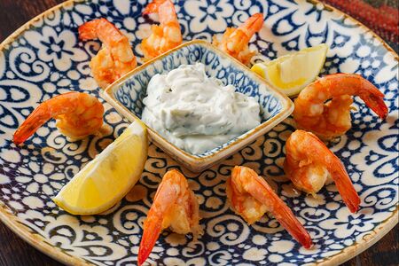 Креветки жареные