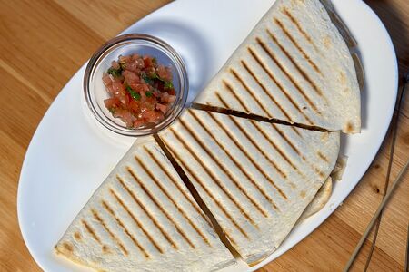 Кесадилья с курицей