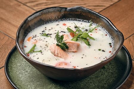 Сливочный рыбный суп