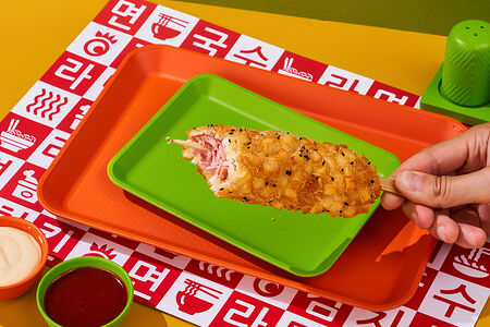 Корейский корндог с сосиской