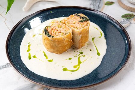 Дикий лосось Веллингтон