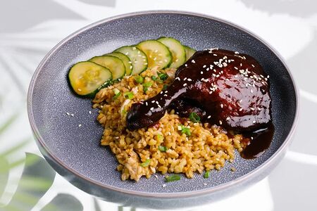 Утиная ножка с булгуром