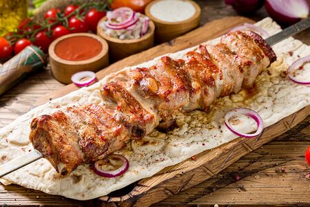 Шашлык из свиных рёбрышек