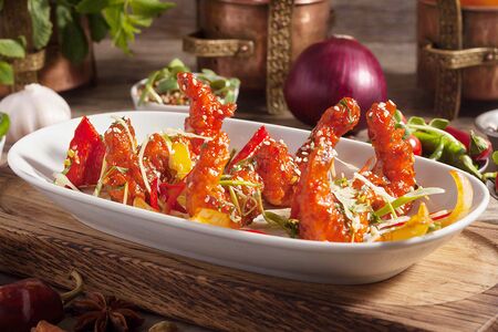 Креветки чили