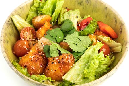 Курочка в сладком чили с овощами