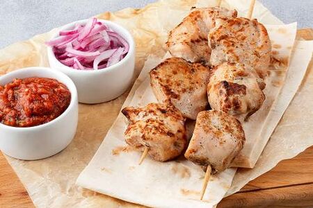 Шашлык из грудки цыплёнка