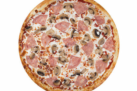 С ветчиной и грибами