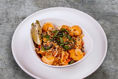 Рис с морепродуктами