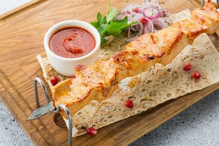 Шашлык из куриной грудки