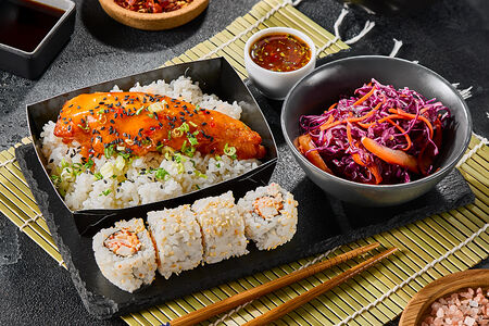 Обед по-японски с курицей