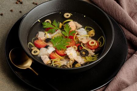 Уха из трех видов рыб