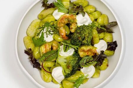 Ньокки с креветкой