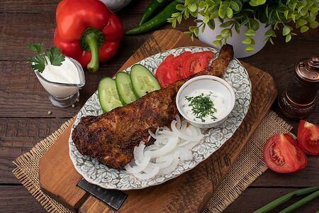 Минтай жареный