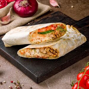 Шаурма на углях из свинины