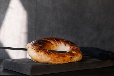 Лепешка из тандыра на углях