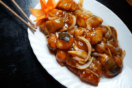 Кета в соевом соусе