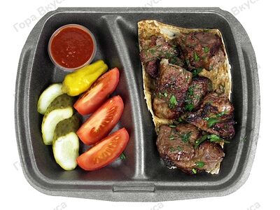 Мякоть баранины на углях (гарнир1)