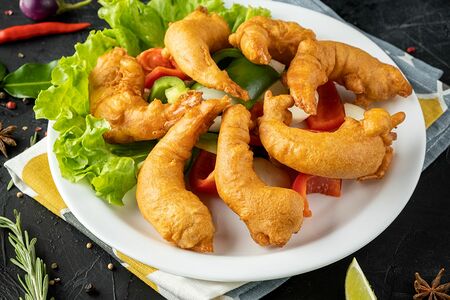 Королевские креветки в кляре