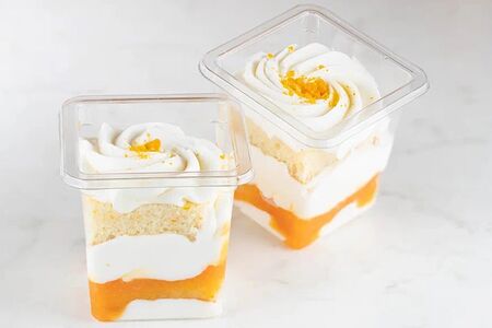 Десерт в стакане Красный апельсин