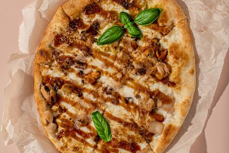 Пицца с морепродуктами