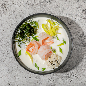 Сливочный суп с креветками