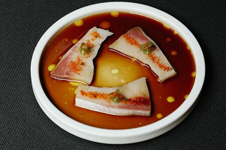 Хамачи, соус тунец BBQ