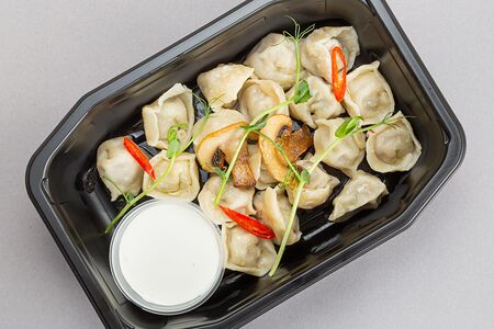 Пельмени Блэк ангус и грибы