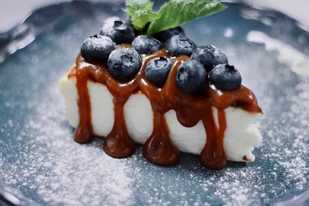 Чизкейк с голубикой