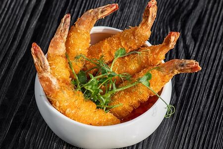 Креветки в кокосовой панировке