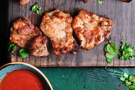 Шашлык из куриного бедра