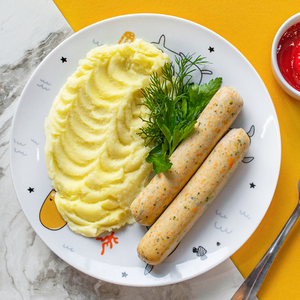 Домашние сосиски с картофельным пюре
