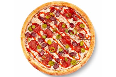 Пицца Демон на толстом тесте